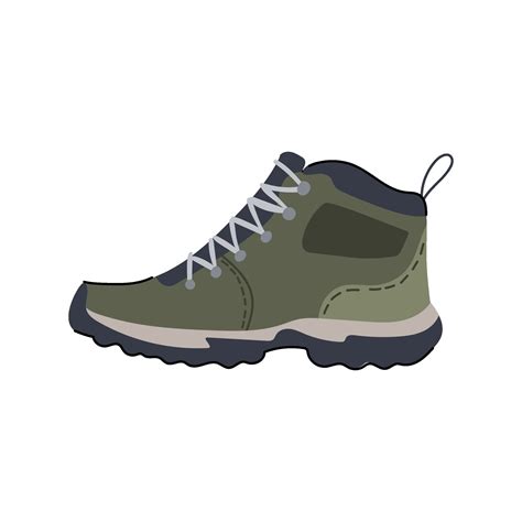 durable hiking boots male cartoon illustration 43256393 Vector Art at ...