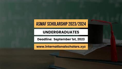 Asmaf Scholarship Program Application 20232024