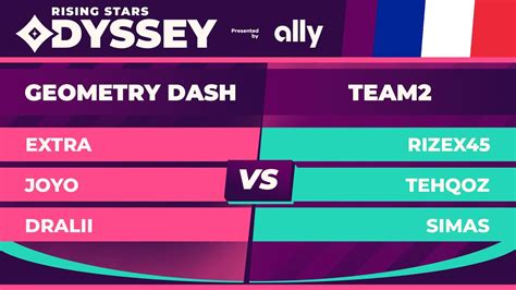 GEOMETRY DASH Vs TEAM2 FINALE Rising Stars Odyssey 5 YouTube