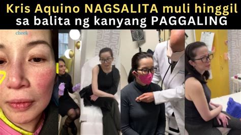 Kris Aquino NAGSALITA Na Tungkol Sa Kanyang Tuloy Tuloy Na PAGGALING