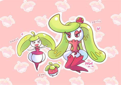 Tsareena Bounsweet And Steenee Pokemon Drawn By Jin N Danbooru