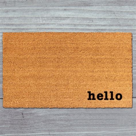 Hello Welcome Mat - Etsy