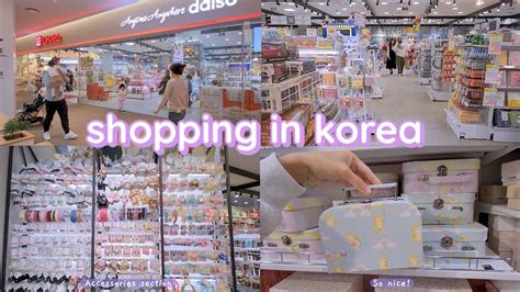 Shopping In Korea Vlog 🇰🇷 Daiso Stationery Haul 💖 Youtube