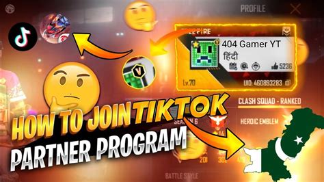 How To Join Free Fire Partner Program With Tiktok Free Fire Partner