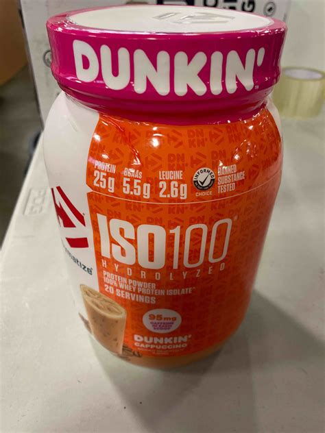 Dymatize ISO100 Hydrolyzed 100 Whey Isolate Protein Powder In Dunkin