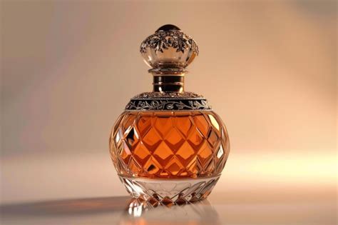 Premium Photo Vintage Perfume Bottle On Warm Backdrop