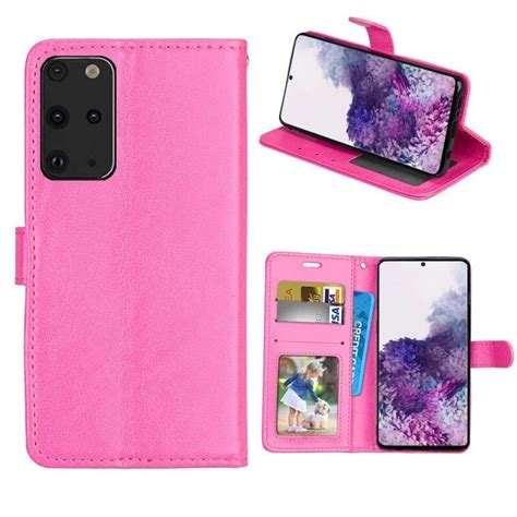 Lommebokdeksel 3 Kort Samsung Galaxy S20 Plus SM G986F Rosa