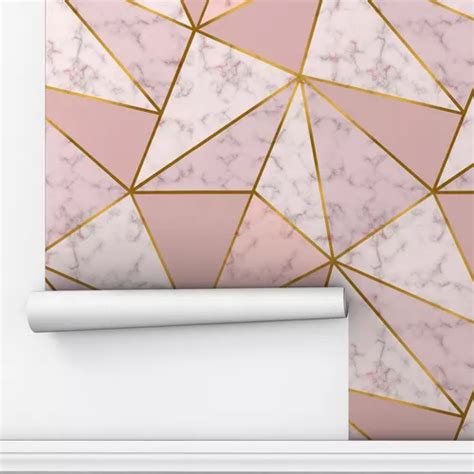 Papel De Parede Adesivo Zara M Rmore Rose Gold Quarto M Frete Gr Tis