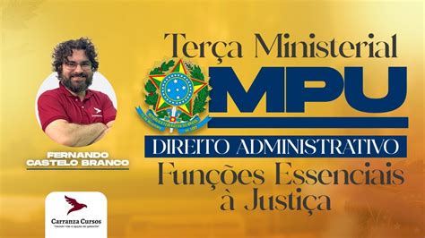 Mpu Fun Es Essenciais Justi A Direito Constitucional Professor