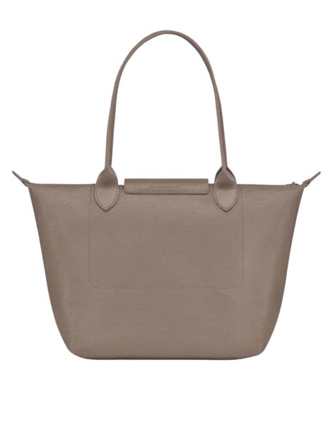 Longchamp Le Pliage City Medium In Coated Canvas Taupe Balilene