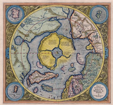 Gerardus Mercator Septentrionalium Terrarium Description A Map Of The