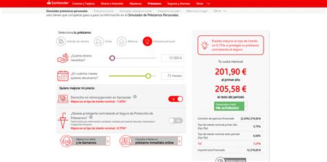 Conozca el Simulador de Préstamos Santander Dinero Español