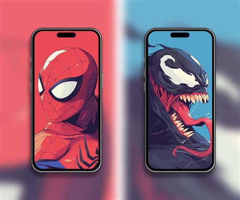 spiderman venom logo achtergrond