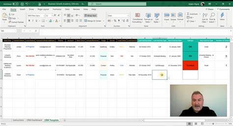 Customer Relationship Management Excel Template Download