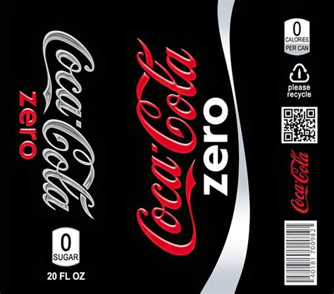 Two Cans Of Coca Cola Are Shown Side By Side On A White And Black