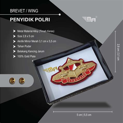 Jual Brevet Wing Penyidik Polri Brivet Pin Shopee Indonesia