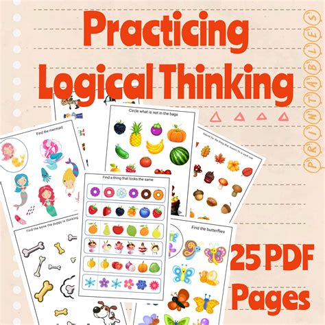 Logic Activity Pack| Logical Thinking Games for Kids| Brain Teasers
