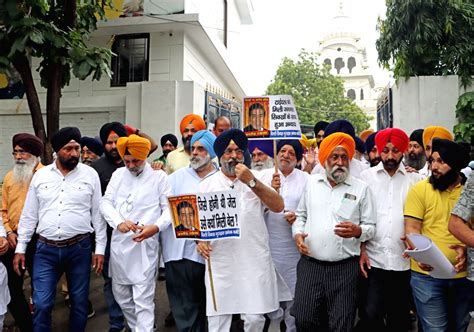 Victims Of The 1984 Anti Sikh Riots Stage A Protest Against Congress