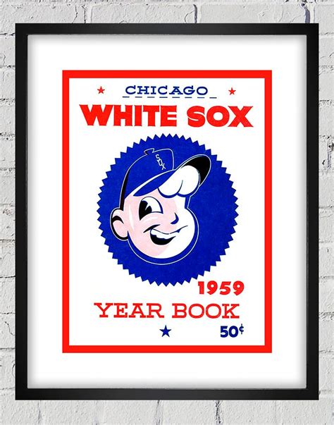 1959 Vintage Chicago White Sox Yearbook Cover Digital Etsy