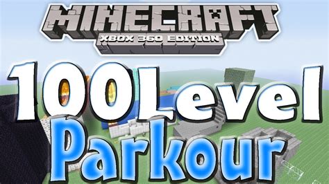 Minecraft Xbox 360 100 Level Parkour Map W Download Youtube