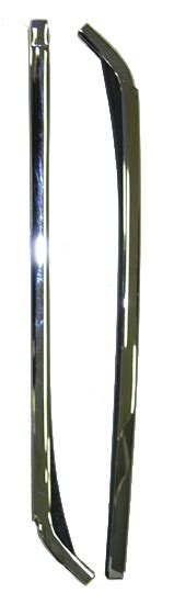 67 69 Camaro Quarter Window Vertical Chrome Molding Pair