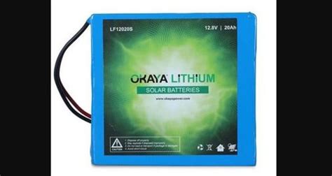 Okaya Ah Solar Lithium Battery Battery Capacity