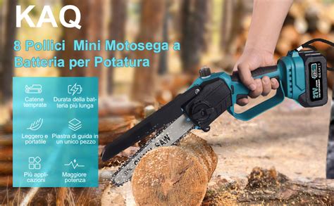 Kaq Mini Motosega A Batteria Per Potatura Pollici Motori Brushless