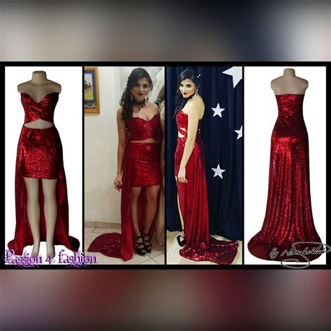 21st Birthday Party Evening Dress In Red Marisela Veludo Fashion