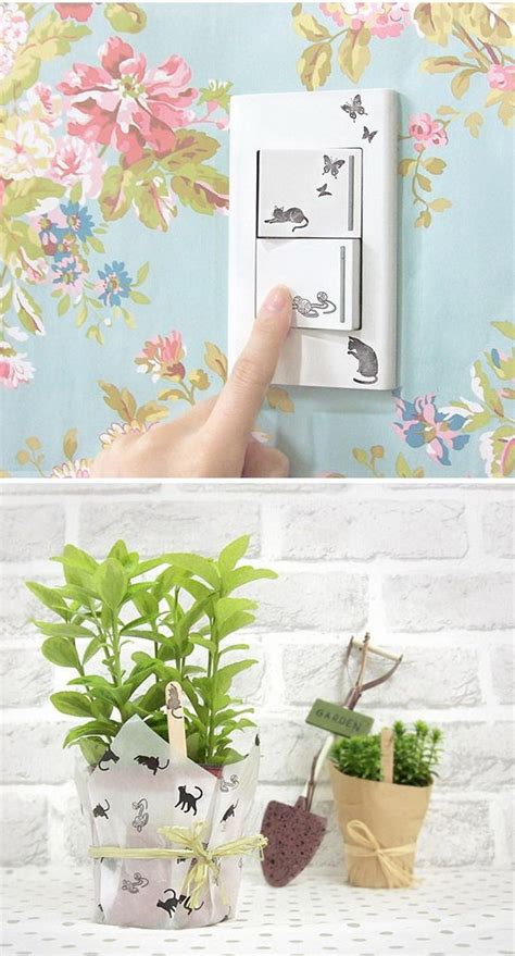 DIY Rubber Stamp Tin Box Set Pussy Cat 12 Pcs Etsy