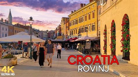 Rovinj Croatia Walking Tour K Uhd With Captions Full Tour Youtube