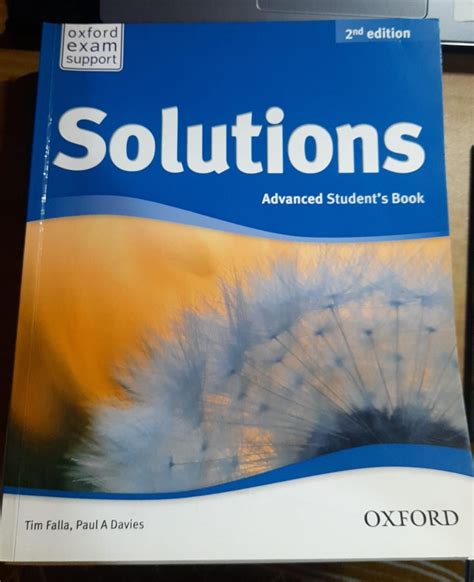solutions advanced students book  edition buku alat tulis buku