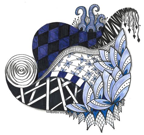 Monotone Zentangle by capturingstarlight on DeviantArt