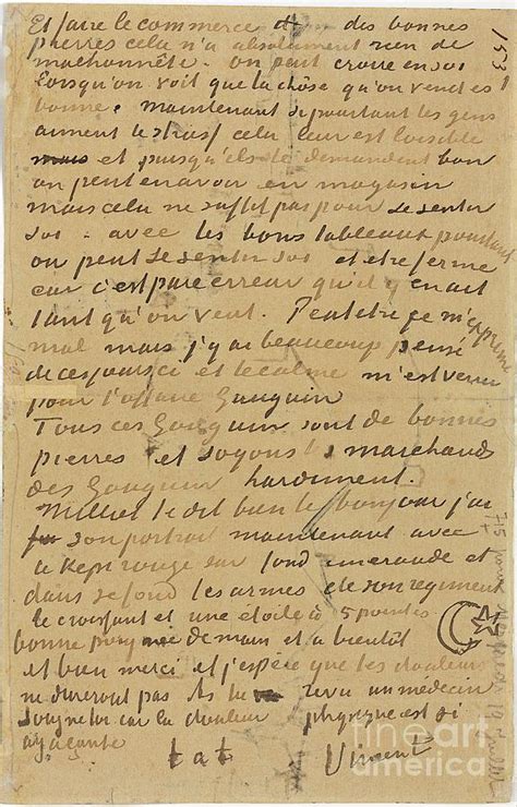 page   letter  vincent   brother theo executed  arles
