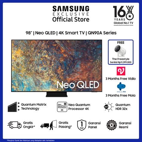 Samsung 98 Neo Qled 4k Qn90a Quantum Matrix Technology Pro Neo