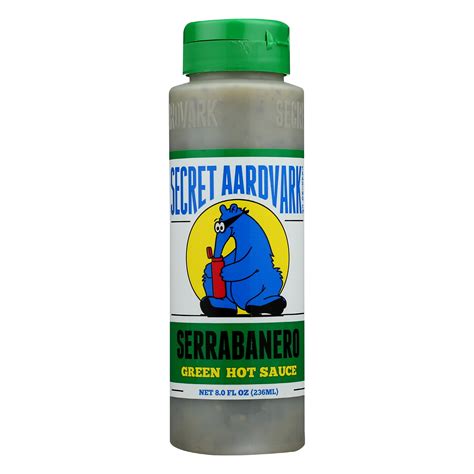 Secret Aardvark Serrabanero Green Hot Sauce 8 Oz