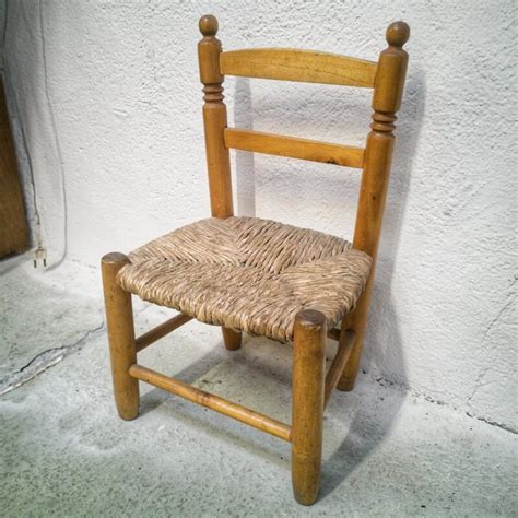 Chaise Enfant En Bois Et Paille L Atelier Imparfait