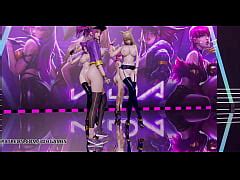 Mmd Laysha Chocolate Cream Hot Naked Kpop Dance Ahri Akali Kaisa Evelynn Kda League Of