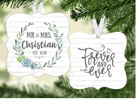 Personalized Wedding Ornament Wedding Ornament Wedding T Etsy