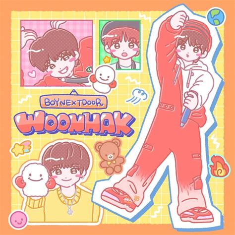 boynextdoor woonhak fanart   cute doodle art cute doodles