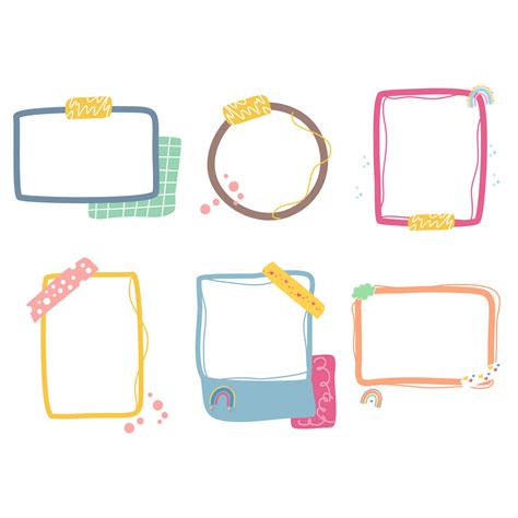 frame shapes vector art icons  graphics