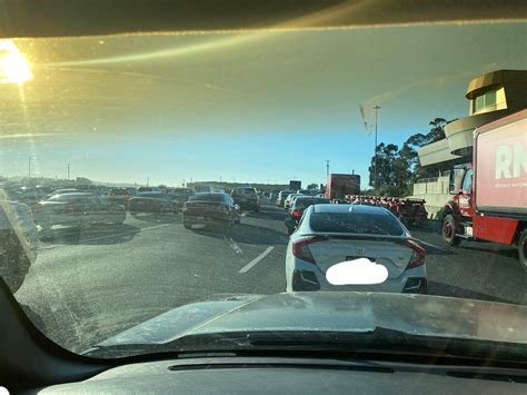 Trapped on a bridge in dead stopped traffic- personal panic mode