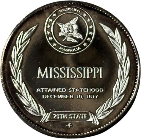 Medal - States of the Union (Mississippi) - United States – Numista
