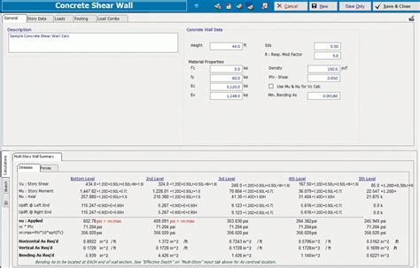 Masonry Shear Wall Design Spreadsheet In Calculation Modules Shear