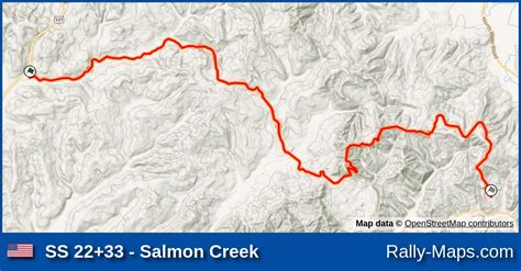 Ss 2233 Salmon Creek Stage Map Olympus International Pro Rally