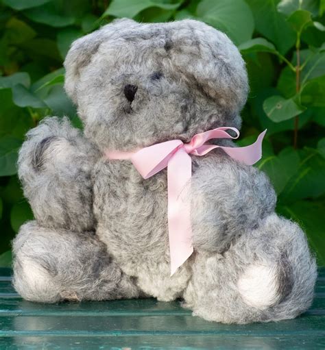 Teddy Bear – Made of Sheepwool/Sheepskin – Inga-Lill Sjöström – Made in
