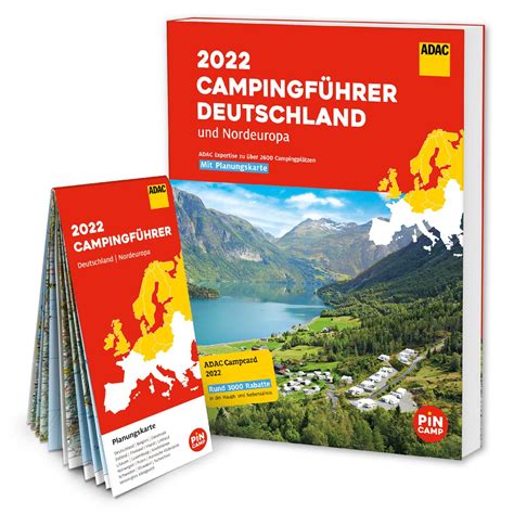 ADAC Campingführer Deutschland Nordeuropa 2022 Mit ADAC Campcard und