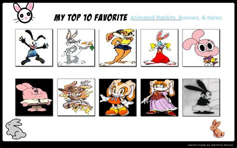 My Top 10 Animated Rabbits By Marcospower1996 On Deviantart