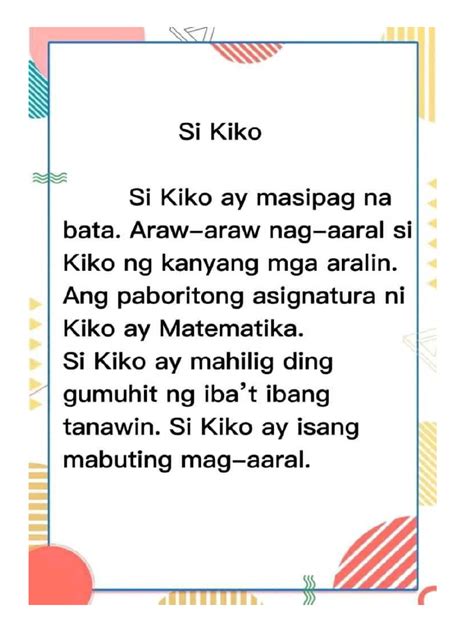 Tagalog Reading Stories | PDF