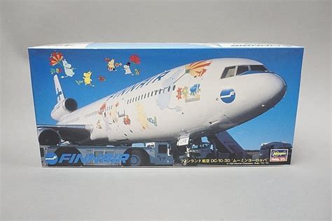 【やや傷や汚れあり】★ Hasegawa ハセガワ 1200 Finnair フィンランド航空 Dc 10 30 ムーミンヨーロッパ