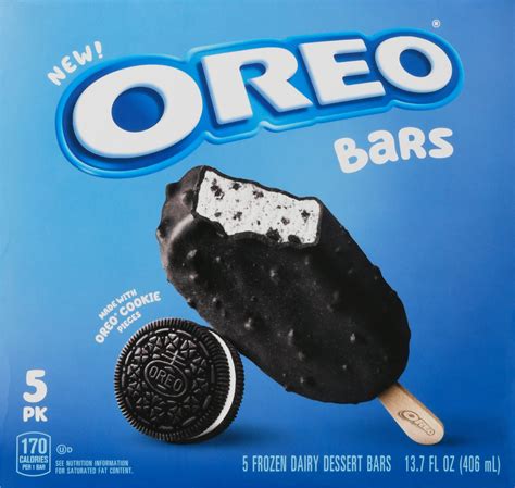 Oreo Frozen Dairy Dessert Ice Cream Bars 5 Count